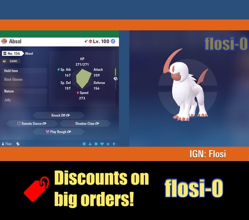 6iv shiny absol pokemon - shiny,