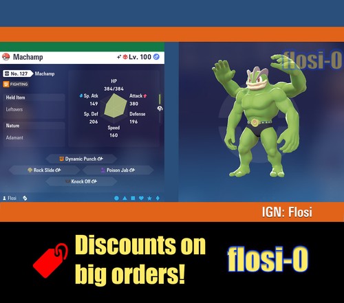 6iv shiny machamp pokemon - 6iv,