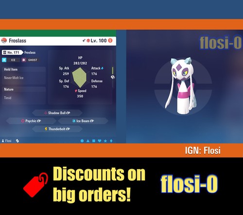 6iv shiny froslass pokemon - froslass,