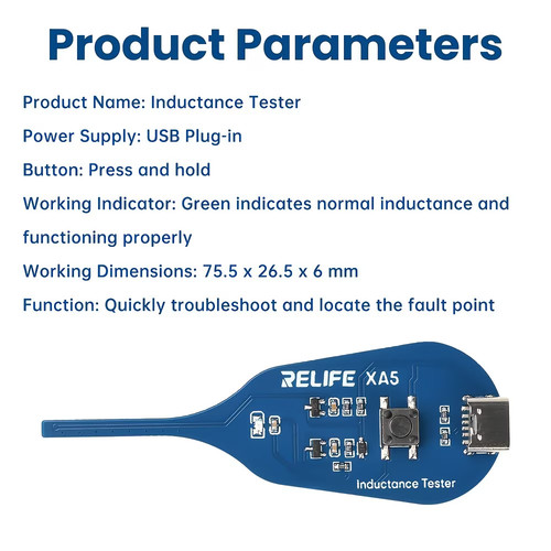 Tester induttanza xa5 type - induttanza, type-c